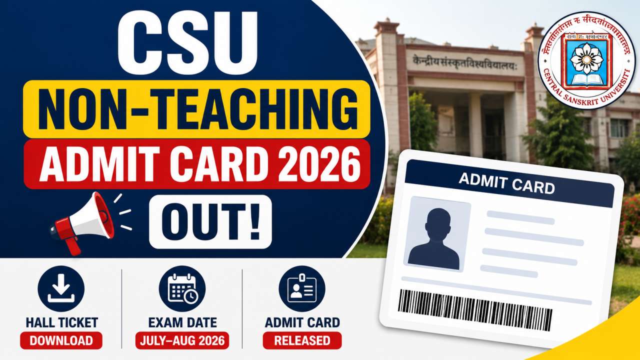 Central Sanskrit University Non-Teaching Recruitment 2026
