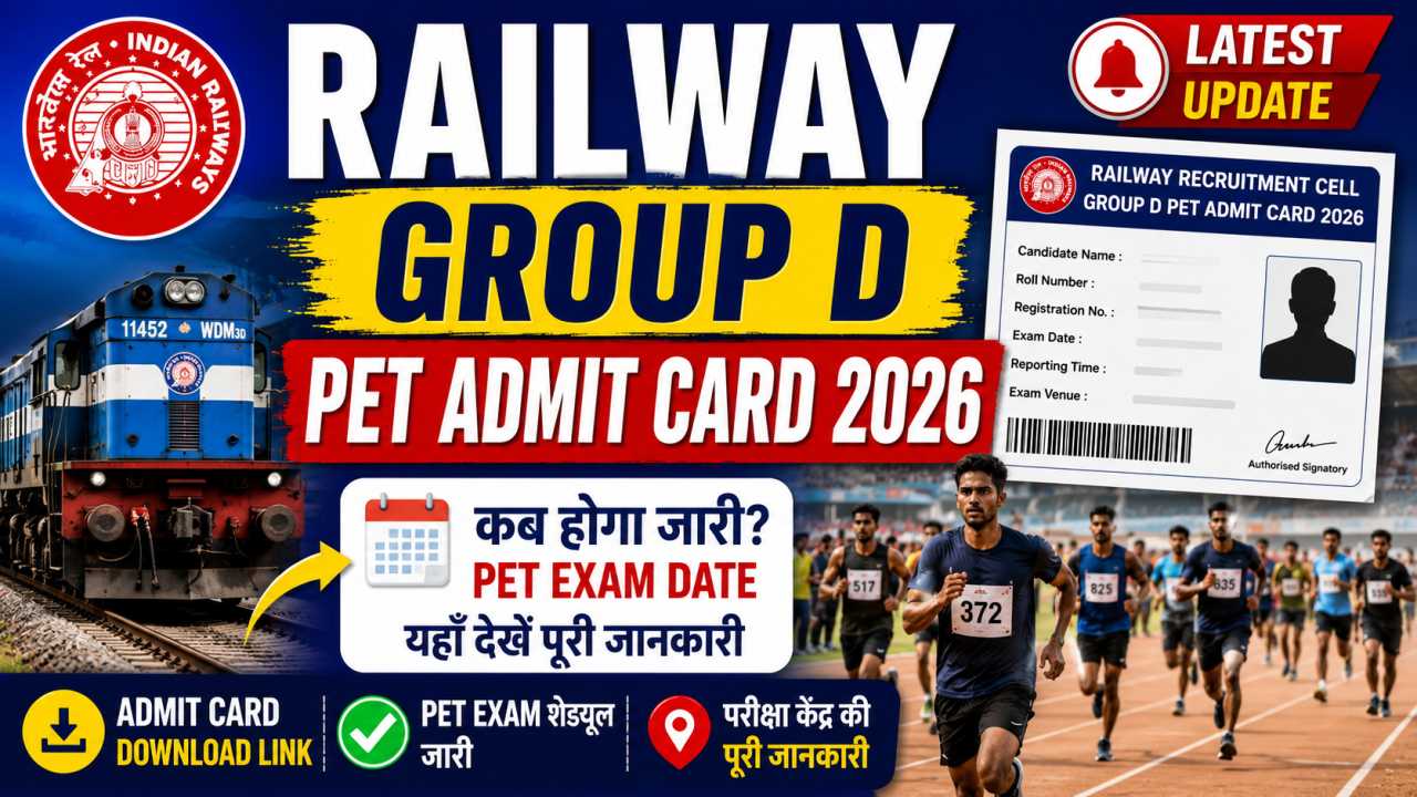 Railway Group D PET Admit Card