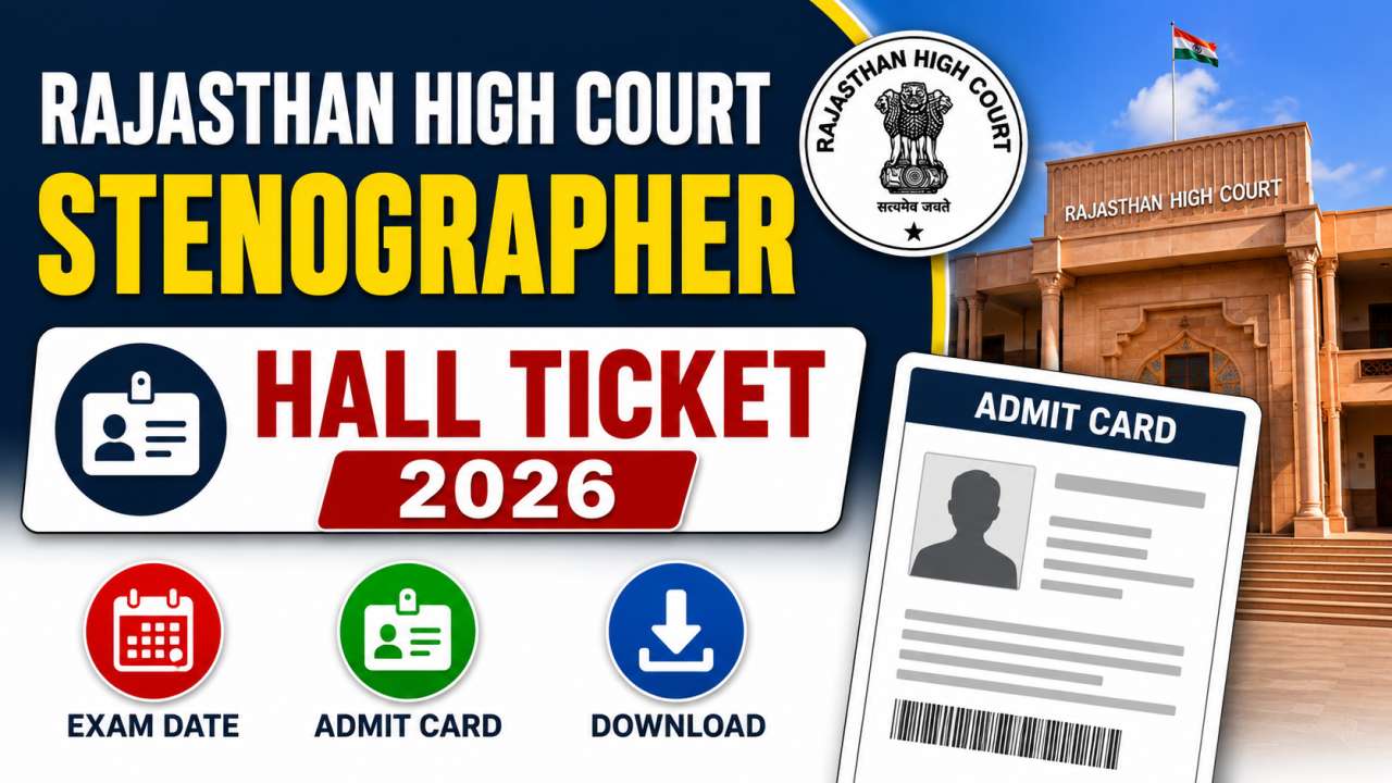 Rajasthan High Court Stenographer Admit Card 2026